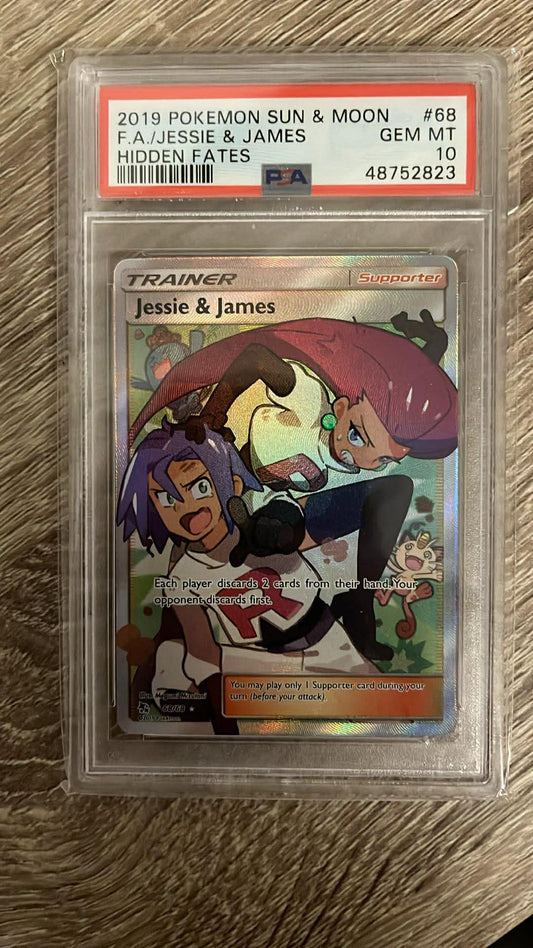 Jessie & James – (Hidden Fates 68/68) PSA 10