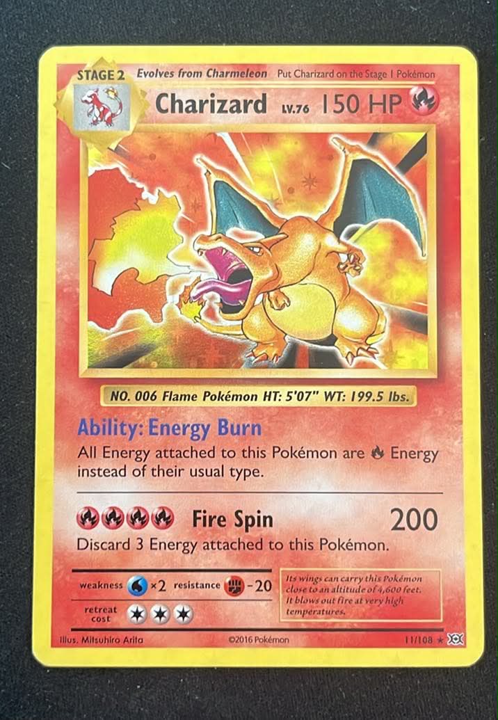 Charizard – Evolutions 11 Holo Stand: Excellent - Tjek billeder