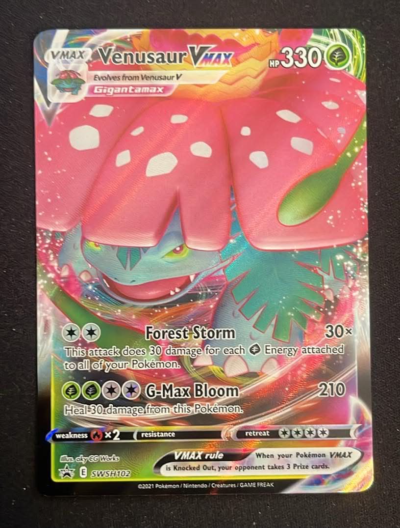 Venusaur VMAX – Sword & Shield Promo 102 - Tjek billeder