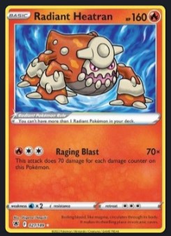 Radiant Heatran – Astral Radiance 027/189 – Pokémon Kort