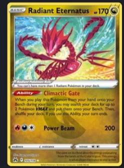 Radiant Eternatus – Crown Zenith 105/159 – Pokémon Kort