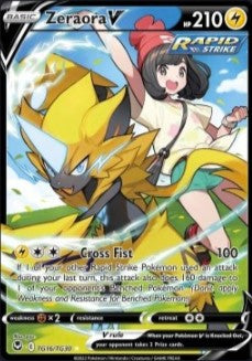 Zeraora V – Silver Tempest TG16/TG30 – Trainer Gallery