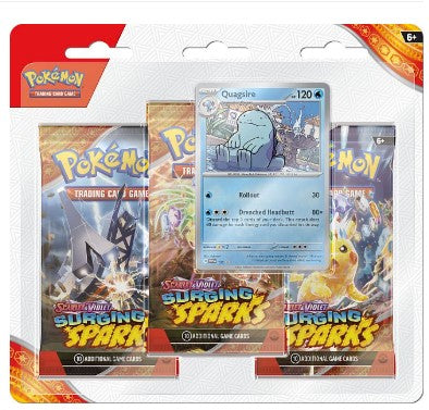 Pokémon TCG – Quagsire 3-Pack Blister  Scarlet & Violet: Surging Sparks