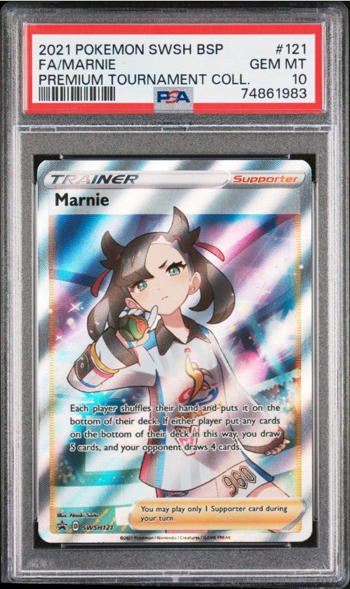 Marnie – (SWSH121 Premium Tournament Collection) PSA 10