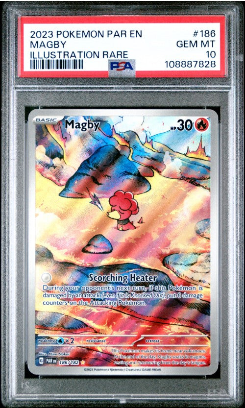 Magby – 186/182 – Illustration Rare – PSA 10 – Pokémon TCG