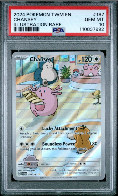 Chansey – 187/167 – Illustration Rare – PSA 10 – Pokémon TCG