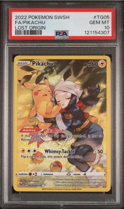 Pikachu Trainer Gallery (Lost Origin TG05) – PSA 10 Gem Mint