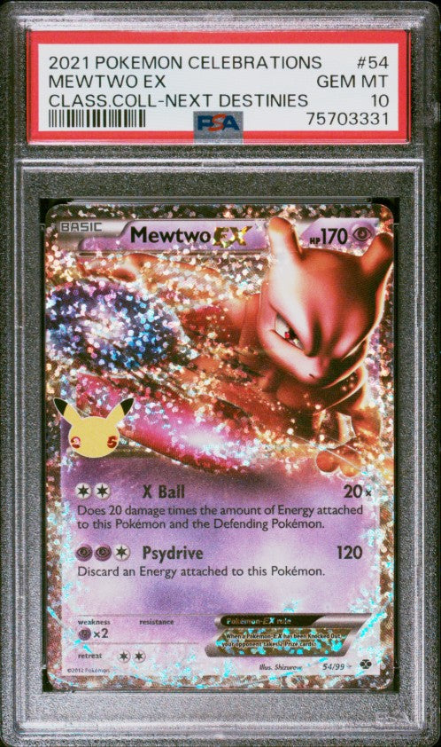 Mewtwo ex – Celebrations Classic Collection 54 PSA 10