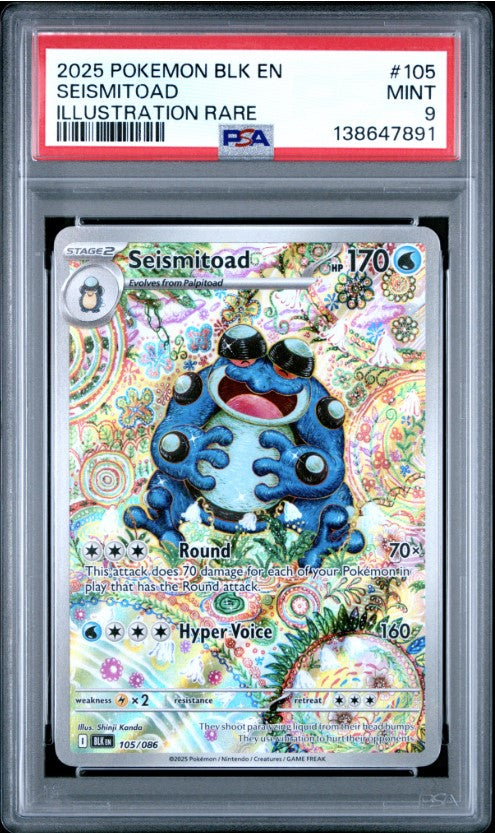 Seismitoad – (Black Bolt BLK 105) PSA 9