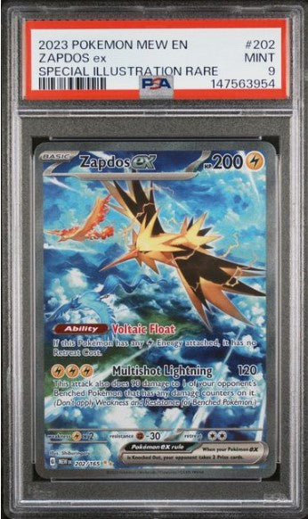 Zapdos ex #202 Special Illustration Rare 151 PSA 9