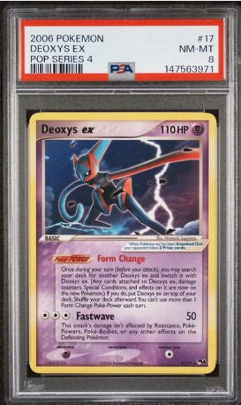 Deoxys ex #17 POP Series 4 PSA 8
