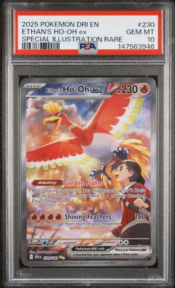 Ethan's Ho-Oh ex #230 Special Illustration Rare Destined Rivals PSA 10