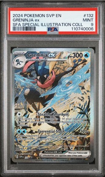 Greninja ex (SVP 132) – Special Illustration Rare – PSA 9