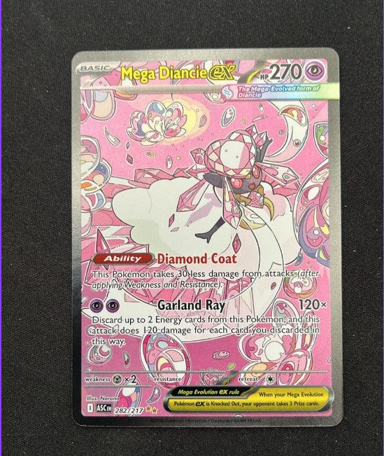 Mega Diancie ex 282/217 - Ascended Heroes - SIR - NM - Pokemon kort - Tjek Billeder