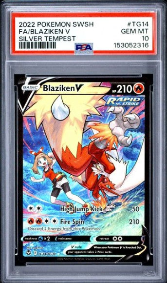 Blaziken V TG14 Silver Tempest PSA 10 GEM MINT