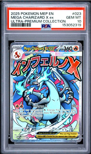 Mega Charizard X ex - MEP 023 - Black Star Promo - PSA 10
