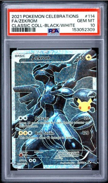 Zekrom Full Art - 114/114 - Celebrations Classic Collection - PSA 10