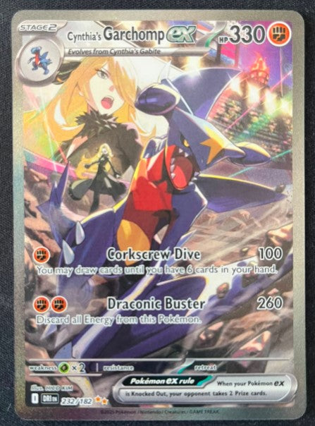 Cynthia's Garchomp ex 232 Destined Rivals - Special Illustration Rare - Tjek Billeder