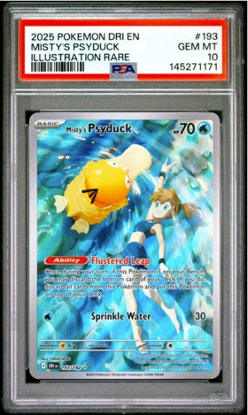 Misty's Psyduck 193 Destined Rivals - Illustration Rare PSA 10