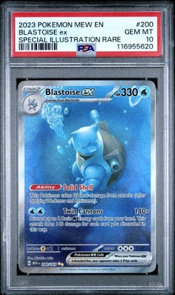 Blastoise ex 200 151 PSA 10