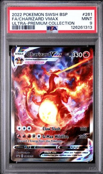 Charizard VMAX 261 SWSH Black Star Promos - PSA 9