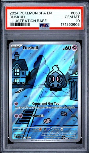 Duskull 068 Shrouded Fable Illustration Rare PSA 10