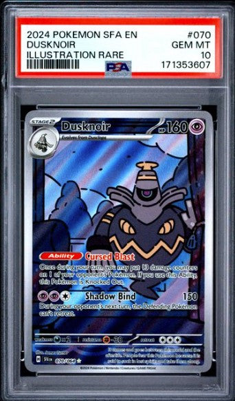 Dusknoir 070 Shrouded Fable Illustration Rare PSA 10