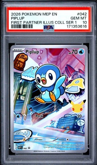 Piplup 042 MEP Black Star Promos PSA 10