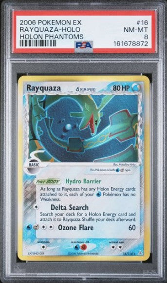 Rayquaza Delta Species Holon Phantoms 016 - PSA 8