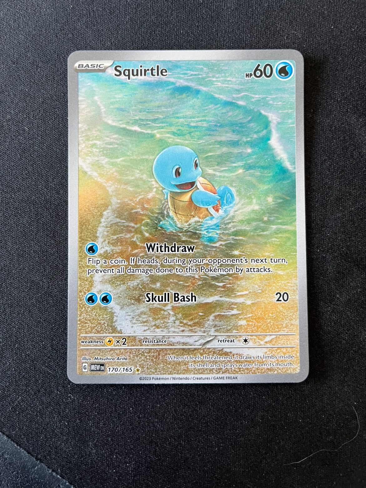 Squirtle (MEW 170) 151 - Excellent - Tjek Billeder