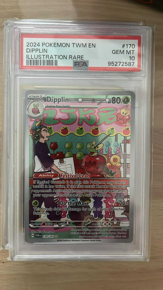 Dipplin – 170/167 – Illustration Rare – PSA 10 – Pokémon TCG