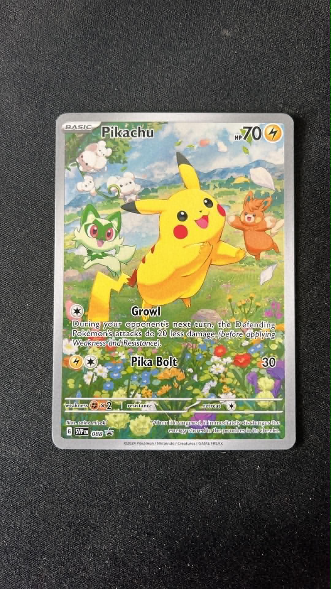 Pikachu 088 SV Black Star Promos - Promo - Tjek Billeder