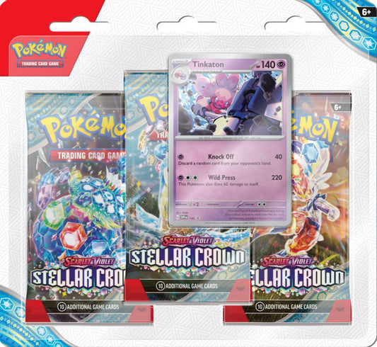 Pokémon TCG – Tinkaton 3-Pack Blister  Scarlet & Violet: Stellar Crown