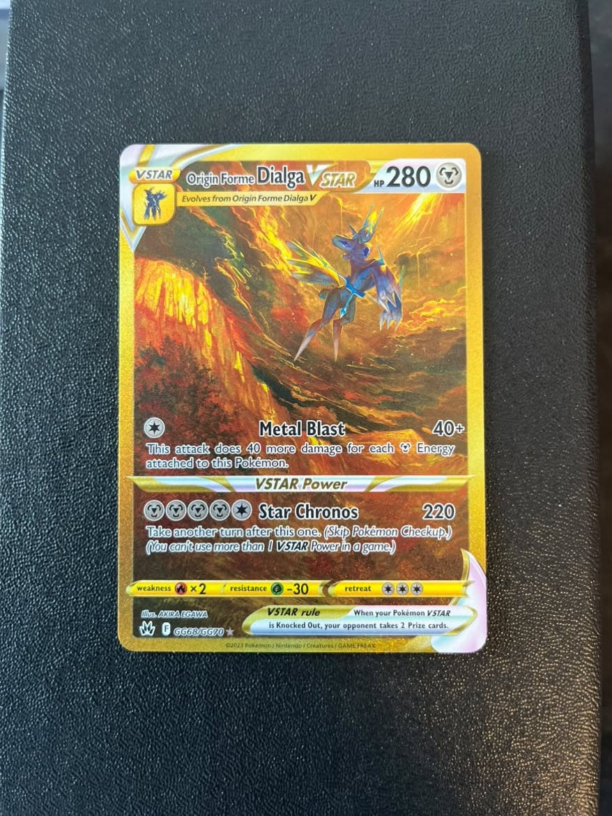 Origin Forme Dialga VSTAR Crown Zenith GG68 (Se billeder af det konkrete kort)