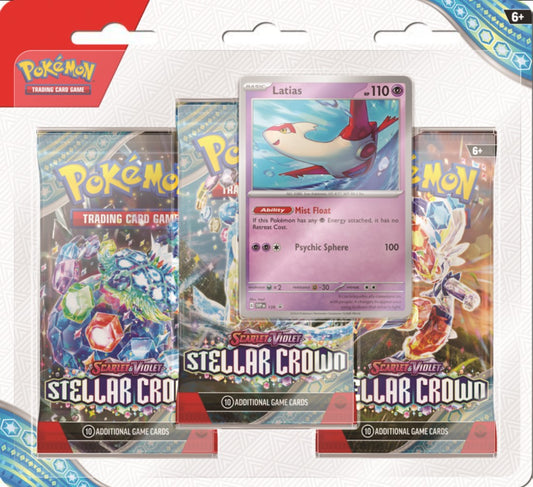 Pokémon TCG – Latias 3-Pack Blister Scarlet & Violet: Stellar Crown