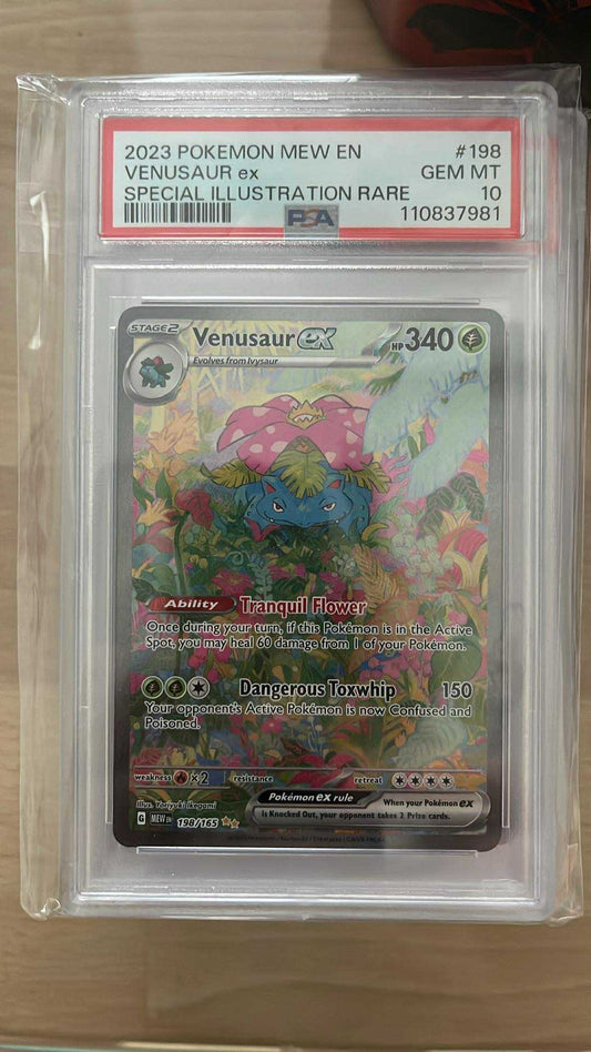Venusaur ex – 198/165 – Special Illustration Rare – PSA 10 – Pokémon TCG