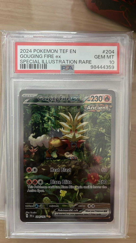 Gouging Fire ex – 204/162 – Special Illustration Rare – PSA 10 – Pokémon TCG