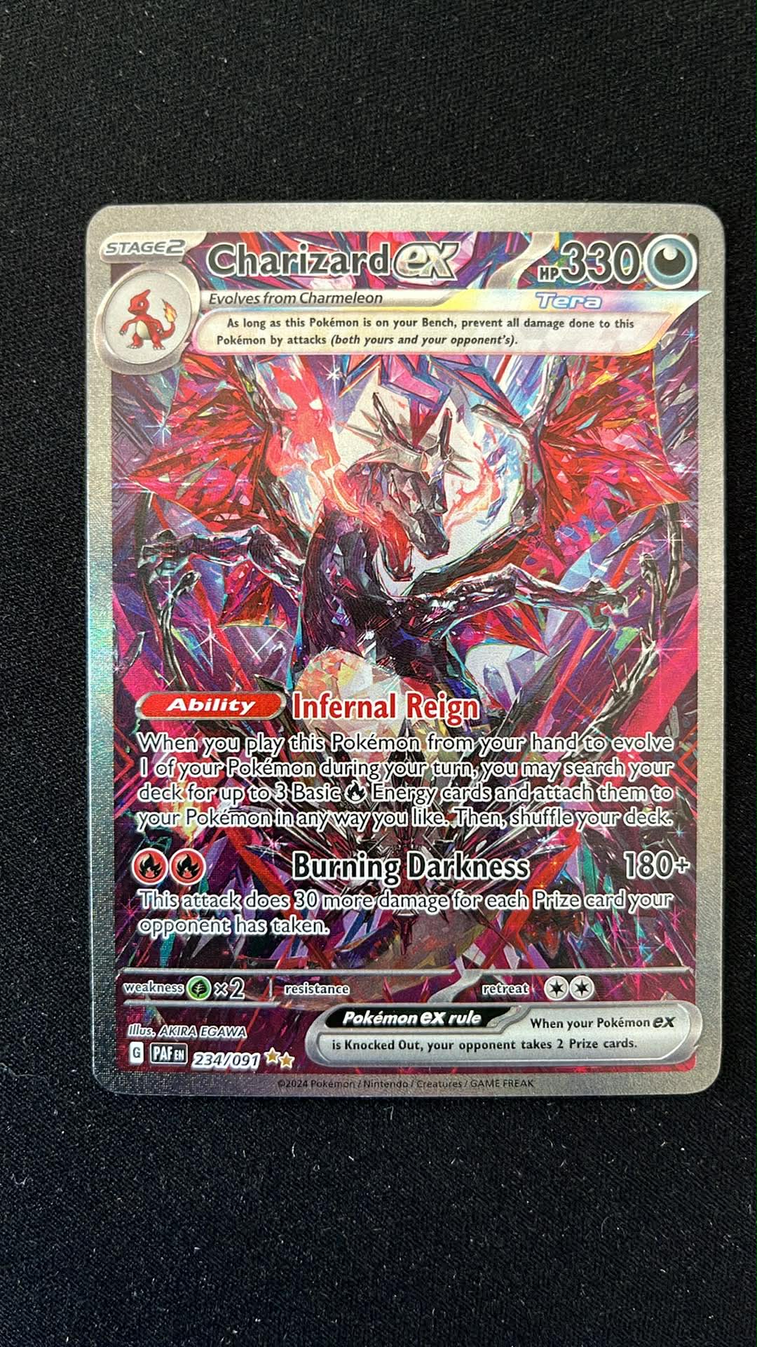 Charizard ex #234/091 Special Illustration Rare — Paldean Fates