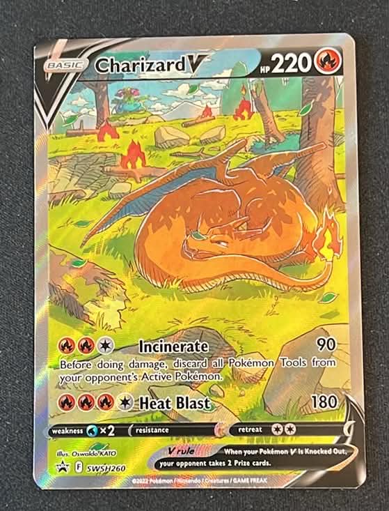 Charizard V – Sword & Shield Promo 260 - Tjek billeder