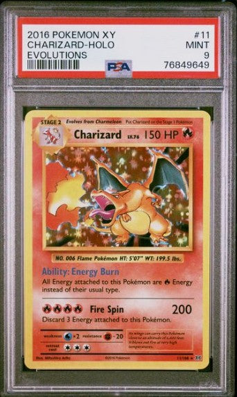 Charizard 11 Evolutions - PSA 9