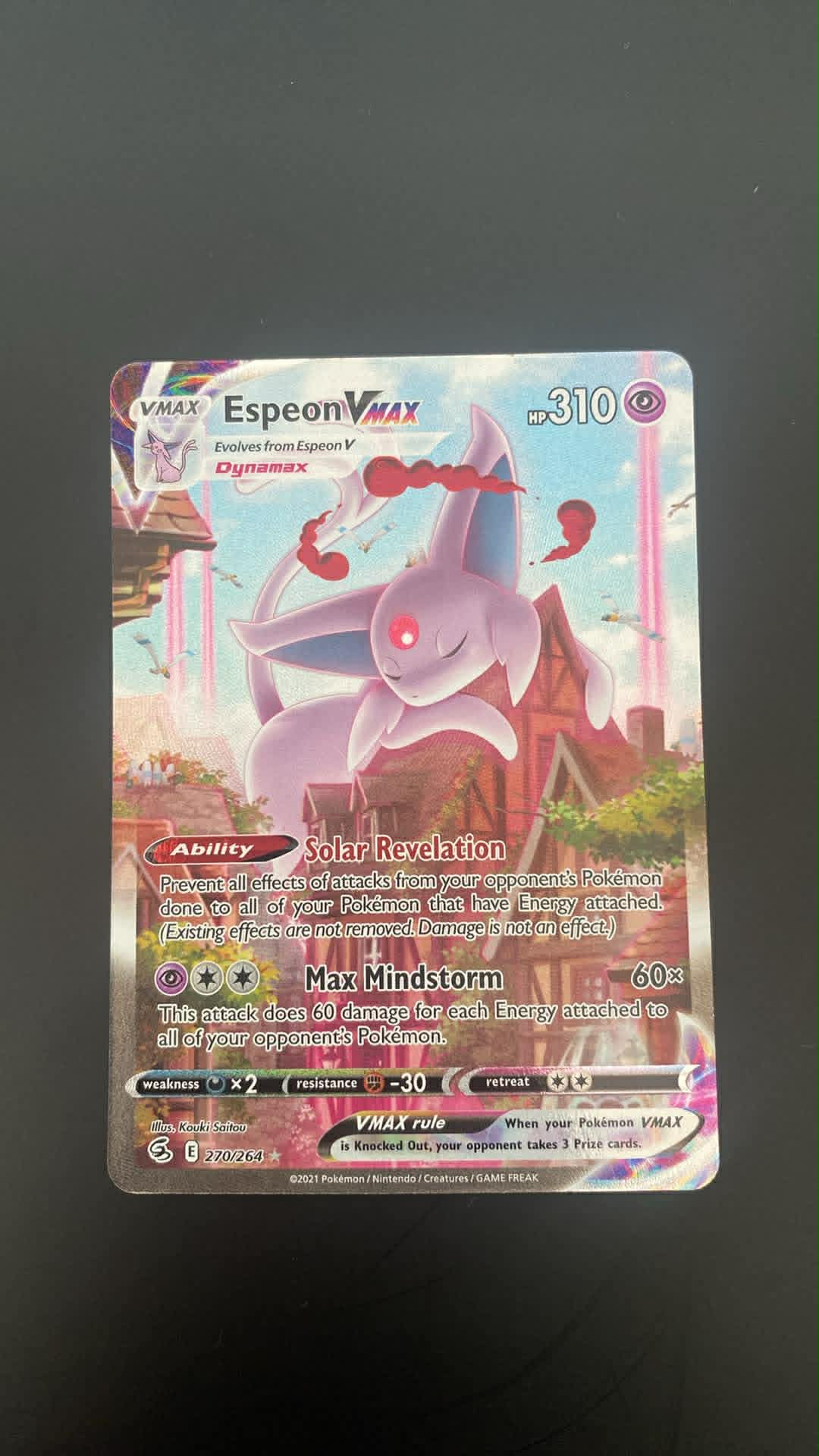 Espeon VMAX – Secret Rare (FST 270/264) – Fusion Strike - Stand: Good