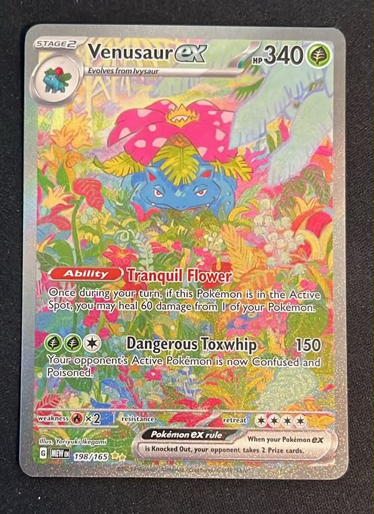 Venusaur ex – 151 198 (Excellent) - Tjek billeder