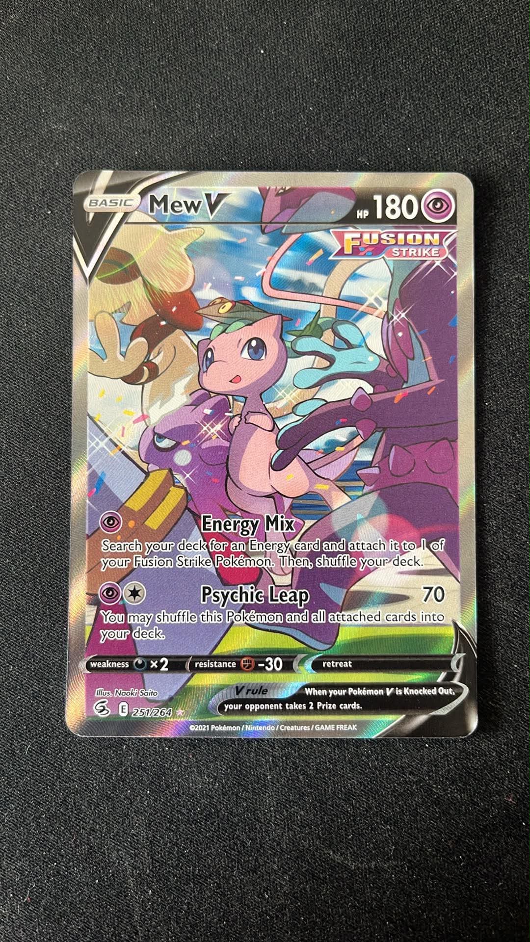 Mew V 251 Fusion Strike - Ultra Rare - Tjek Billeder