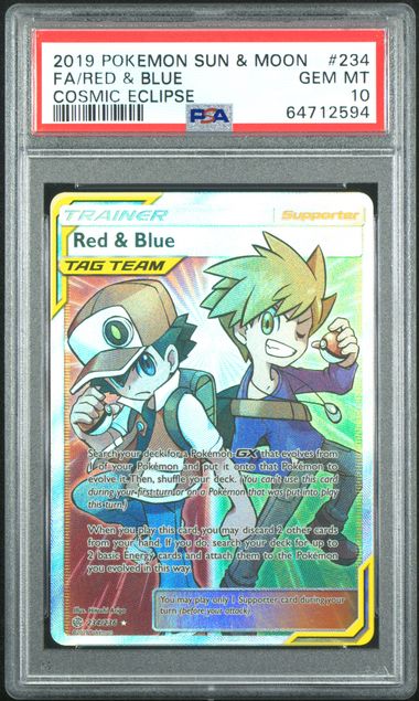 Red & Blue Cosmic Eclipse 234 - PSA 10