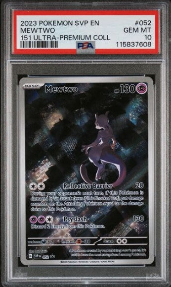 Mewtwo 052 SV Black Star Promos (151 Ultra-Premium Collection) PSA 10