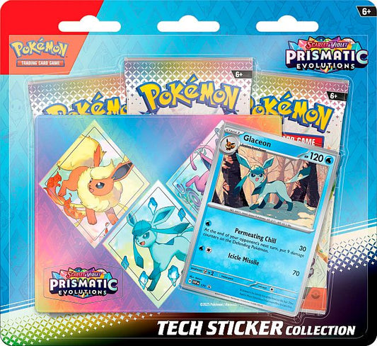 Prismatic Evolutions Glaceon Tech Sticker Collection