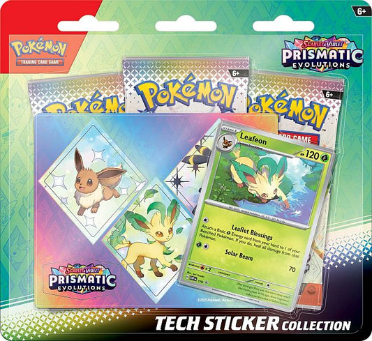 Prismatic Evolutions Leafeon Tech Sticker Collection